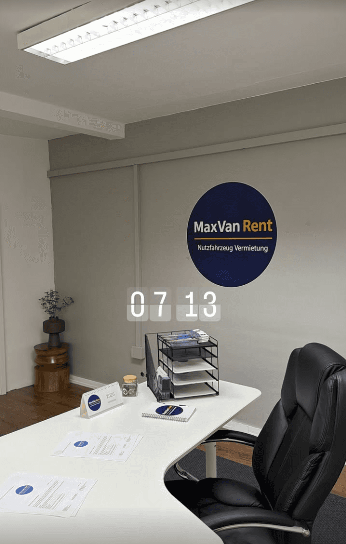 Transporter von MaxVan Rent – transparente Preise